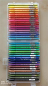 韩国慕娜美彩色勾线笔，纤维水笔原装正品。