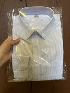 Sunshine长袖细条纹衬衫，全新带包装，38码（应该是1