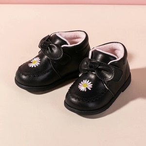 富罗迷 女童鞋20年冬季新款甜美可爱小雏菊棉靴小童冬靴软底学