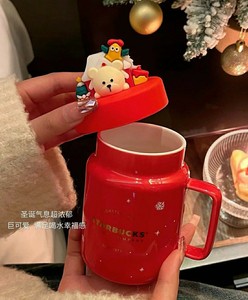 【限定】星巴克圣诞陶瓷小熊马克杯~