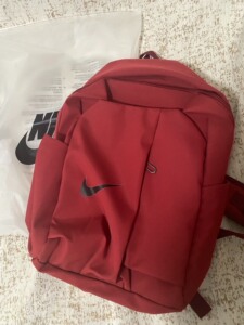 耐克nike红色大容量双肩包背包书包