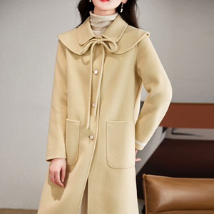 SanSay： 桑索100%高织羊毛双面大衣，一口价399！