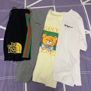 Gucci/古驰红绿织带反光五分裤