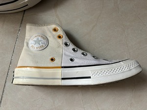 匡威Converse 1970s 拼接解构米白高帮帆布鞋16