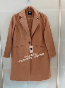 原价899♥SPAO♥46%绵羊毛女士毛呢大衣