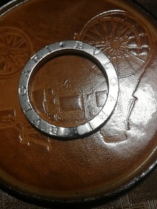 宝格丽日本回流正品925纯银素环情侣项链吊坠钥匙环宝格丽92