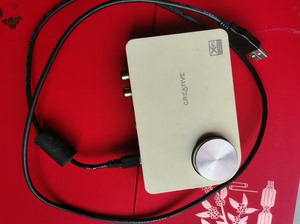 创新声卡SB0910外置USB笔记本电脑声卡，成色新，带光纤