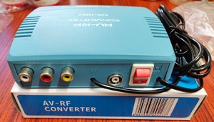 包邮AV转射频 转换器 AV转TV AV-RF 机顶盒接老电