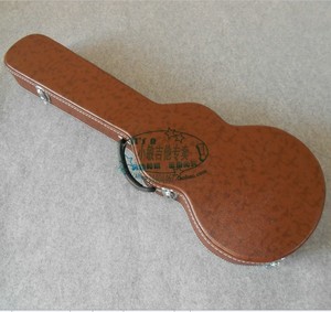 棕色皮革LP电吉他琴盒 琴箱皮箱电吉他琴箱吉他盒皮箱 飞机托运用