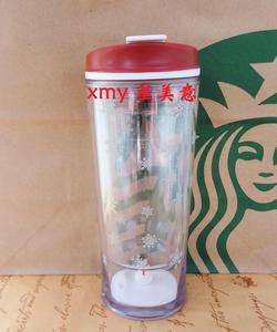 星巴克Starbucks台湾圣诞节小小世界雪人随行杯正品国内现货