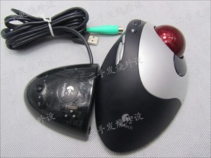 罗技 无线水星轨迹球 食指鲨 带接收器 专业作图鼠标轨迹球　