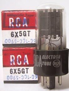 全新美国RCA 6X5/6Z5P电子管