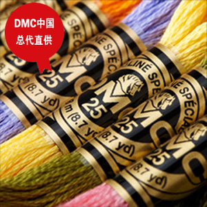 法国 DMC 25号纯棉绣线 十字绣线 欧式刺绣专用线 8米一支 6股