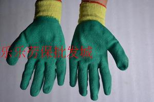 厂家直销黄纱浸胶手套线刷胶套线挂胶橡胶工业劳保耐磨防滑手套