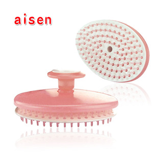 日本AISEN沐浴洗头刷 洗头梳子 洗发头皮按摩刷子 头部清洁按摩器
