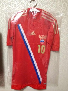 2012/14俄罗斯欧洲杯球员版主场球衣套装 阿尔沙文X11905/X11919