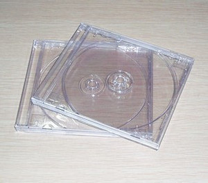 09明单 方形CD盒 光盘盒单片装全透明CD盒 可插彩页