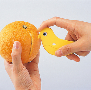 日本原装进口Inomata 小鸟剥皮器 橙子 柚子剥皮器 进口开橙器