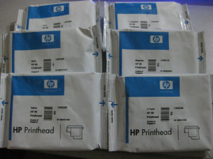 惠普原装HP130打印头HP84/hp85号喷头HP90墨头5019-9424整套过期