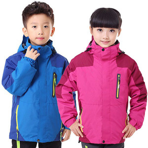 南极人 户外儿童大童男童女童 冲锋衣抓绒两件套三合一冬季外套