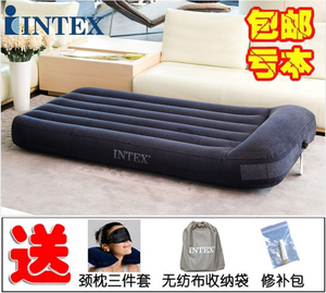 正品INTEX内置枕头双人充气床垫单人充气垫床野营帐篷充气床加厚