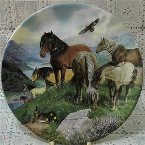 英国 Davenport 英国矮马系列之高地矮马 限量版收藏装饰盘