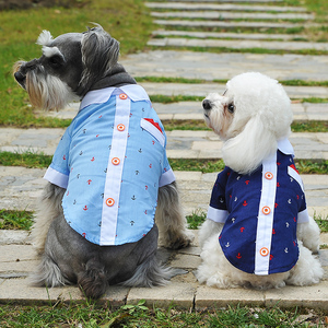 狗狗衣服小狗格子条纹衬衫宠物服装泰迪博美比熊夏装衣服 包邮