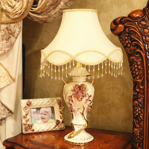 欧式陶瓷大号台灯客厅书房复古装饰品摆件创意卧室床头灯创意礼品