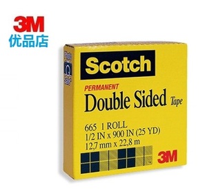 正品 3M胶带 透明双面胶带Scotch思高665 12.7mm*22.8m透明双面胶