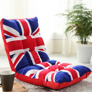 米字旗帜波点创意英伦单人榻榻米座椅懒人沙发无腿床上靠椅电脑椅