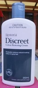 澳洲Restoria Discreet黑发还原乳无刺激安全变黑非染发250ml