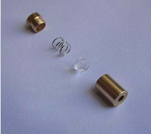 激光头铜套+弹簧+透镜 6MM 最小外径 激光模组铜套外壳 发射管