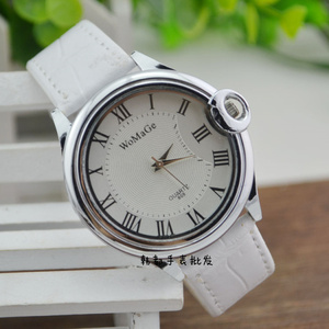 特价韩国潮流时尚女手表中学生女款白色水钻皮带罗马复古表