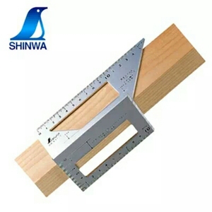 新款 日本亲和尺 45度90度T型角度尺 靠尺 木工斜角直角划线工具