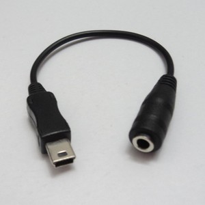 V3转接线MINI USB车载音响转换器DVD手机MP3功放扩音器音频插头线