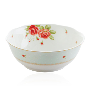 韩国进口 ZEN 玫瑰花 陶瓷大号饭碗小汤碗欧式风格瓷器餐具