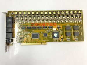 TelRec-PCI-16B FairyLAN  MR6016V7 DT-H-D-0 电话语音卡 实物图