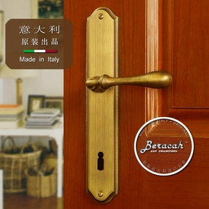 迦南旗下品牌比拉迦意大利进口欧式古典室内铜锁实木门锁别墅锁