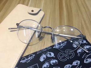 日本高端EYEVAN7285 男士 女士半框复古眼镜框架 B钛超轻三色眼睛