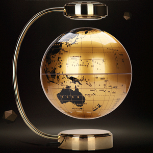 8寸磁悬浮地球仪创意年终欧美式发光开张业礼物品办公室桌面摆件