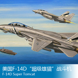 HobbyBoss 小号手 1:72 美国F-14D 雄猫战斗机 80278 拼装模型