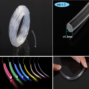 工厂直销pmma材料1.5mm软质端点发光导光塑料光纤导光条导光管