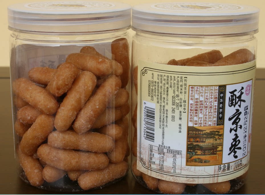 新昌特产同兴食品中华老字号传统美食瓶装酥京枣(100克)