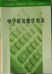 2013 中学常用数学用表 湖南少年儿童出版社