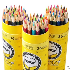 真彩筒装24色36色彩色铅笔涂色手绘铅笔涂鸦绘画彩笔油性画画笔