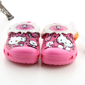 麦昆童鞋3D卡通儿童凉鞋朵拉公主Hello Kitty凯蒂猫沙滩鞋洞洞鞋