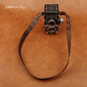 cam-in意大利植鞣牛皮相机背带 Rolleiflex禄来真皮相机肩带CS224
