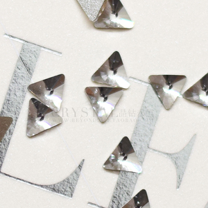 奥地利进口施家奢华异形水钻奥钻美甲diy贴钻2716三角形白色水晶