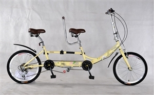 奥威特新品20寸双折叠双人自行车禧玛诺高档变速器可放汽车后备箱