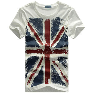 男士米字旗印花短袖T恤 Men's Union Flag Short Sleeve T shirts